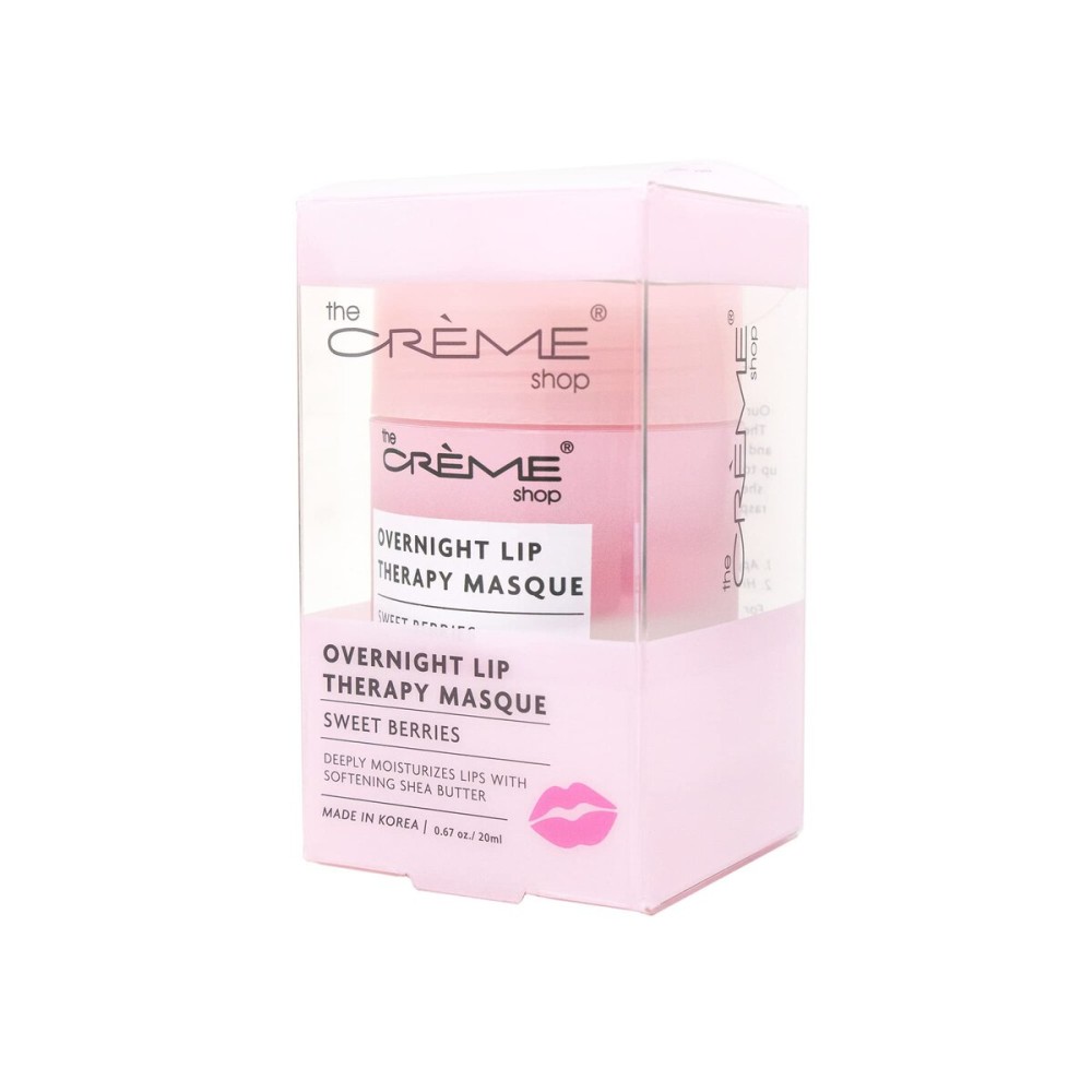 The Crme Shop Overnight Lip Therapy Masque, Lip Mask Moisturizing, Korean Lip Mask, Lip Sleeping Mask, Hydrating Lip Mask - Sweet Berries