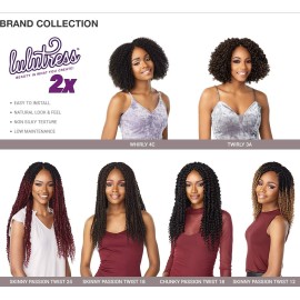 Sensationnel Crochet Braids Lulutress 2X Pre-Looped Skinny Passion Twist 12 (3-PACK, 1B) Sensationnel Crochet Braids Lulutress 2X Pre-Looped Skinny Passion Twist 12 (3-PACK, 1B)