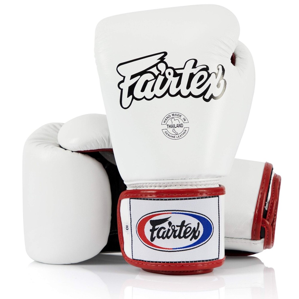 Fairtex BGV1 Muay Thai Boxing Training Sparring Gloves for Men, Women, Kids| Premium Quality, Light Weight & Shock Absorbent 14 oz Boxing Gloves -White/Black/Red
