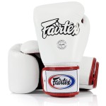 Fairtex BGV1 Muay Thai Boxing Training Sparring Gloves for Men, Women, Kids| Premium Quality, Light Weight & Shock Absorbent 14 oz Boxing Gloves -White/Black/Red
