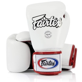 Fairtex BGV1 Muay Thai Boxing Training Sparring Gloves for Men, Women, Kids| Premium Quality, Light Weight & Shock Absorbent 14 oz Boxing Gloves -White/Black/Red