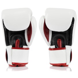 Fairtex BGV1 Muay Thai Boxing Training Sparring Gloves for Men, Women, Kids| Premium Quality, Light Weight & Shock Absorbent 14 oz Boxing Gloves -White/Black/Red