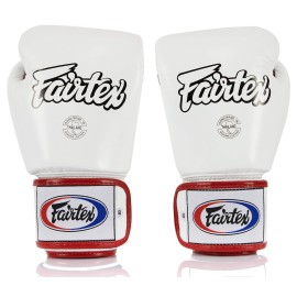 Fairtex BGV1 Muay Thai Boxing Training Sparring Gloves for Men, Women, Kids| Premium Quality, Light Weight & Shock Absorbent 14 oz Boxing Gloves -White/Black/Red