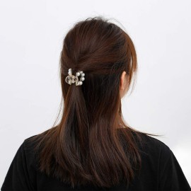 Brinie Hair Claw Clamps Champagne Pearl Hair Barrettes Medium Small Non Slip Clips Hair Accessories for Women and Girls (3 PCS) Brinie Hair Claw Clamps Champagne Pearl Hair Barrettes Medium Small Non Slip Clips Hair Accessories for Women and Girls (3 PCS)