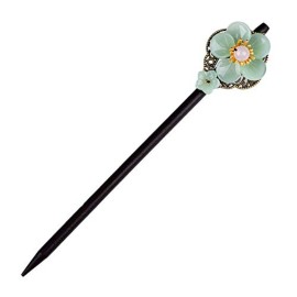 Stylish Wooden Handmade Hair Sticks for Hair Making Accessories, Vintage Retro Chopsticks for Women Long Hair, Hairpins Sticks Clips Barrettes for Bun Chignon Hair Bulk (A)