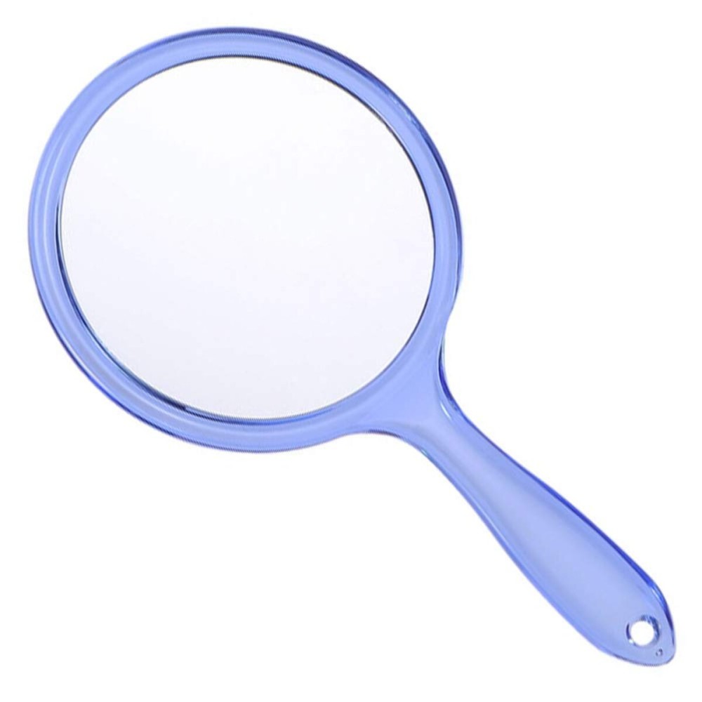 TOPYHL Makeup Hand Mirror, Double-Sided 3X 1x Magnifying Large Travel Handheld Mirror Cosmetic Mirror Acrylic Clear Finish Round Mirror (Blue) TOPYHL Makeup Hand Mirror, Double-Sided 3X 1x Magnifying Large Travel Handheld Mirror Cosmetic Mirror Acrylic Clear Finish Round Mirror (Blue)