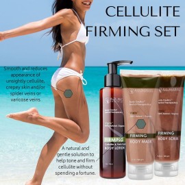 RD Alchemy - Natural & Organic Cellulite Firming Set for Crepey Skin and Cellulite. Tighten & firm Loose, sagging skin for smooth texture and less visible Cellulite