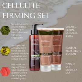 RD Alchemy - Natural & Organic Cellulite Firming Set for Crepey Skin and Cellulite. Tighten & firm Loose, sagging skin for smooth texture and less visible Cellulite