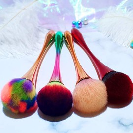 Large Powder Mineral Brush,Foundation Makeup Brush,Powder Brush and Blush Brush for Daily Makeup (5Colors) 