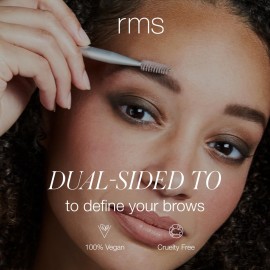 RMS Beauty Back2Brow Brush - Vegan, Synthetic Fiber Eyebrow Makeup Brush with Spoolie, Cruelty Free Clean Beauty Makeup Tools RMS Beauty Back2Brow Brush - Vegan, Synthetic Fiber Eyebrow Makeup Brush with Spoolie, Cruelty Free Clean Beauty Makeup Tools