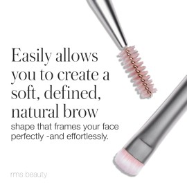 RMS Beauty Back2Brow Brush - Vegan, Synthetic Fiber Eyebrow Makeup Brush with Spoolie, Cruelty Free Clean Beauty Makeup Tools RMS Beauty Back2Brow Brush - Vegan, Synthetic Fiber Eyebrow Makeup Brush with Spoolie, Cruelty Free Clean Beauty Makeup Tools