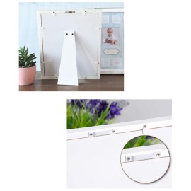 KMAKII Collage Photo Frame for Baby First Year 12 Month Keepsake Picture Photo Frame -Gift for Mom to Be or Expecting Parents-White