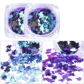 Maple Leaf Glitters & Stickers - Holographic Fall Sequins Flakes Paillette Nail Art Supplies - 5 Boxes Maple Leaf Glitters & Stickers - Holographic Fall Sequins Flakes Paillette Nail Art Supplies - 5 Boxes