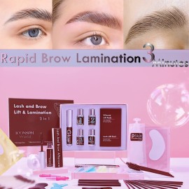 Lash Lift Kit, Lash Lifting and Brow Lamination 2 in 1, DIY Eyelash Perm At Home, Perming Lashes With Strong Glue(lash and eyebrow lift kit)