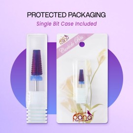 PANA Nail Carbide 5 in 1 Bit - Two Way Rotate use for Both Left and Right Handed - Fast remove Acrylic or Hard Gel - 3/32 Shank - Manicure, Nail Art, Drill Machine (Medium - M, Purple) PANA Nail Carbide 5 in 1 Bit - Two Way Rotate use for Both Left and Right Handed - Fast remove Acrylic or Hard Gel - 3/32 Shank - Manicure, Nail Art, Drill Machine (Medium - M, Purple)