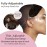 MILANO COLLECTION Glueless Top Grip for Hair Topper & Wiglets, Adjustable Translucent Strap with Side Openings, Top Headband for Your Wig or Topper, Includes Clips, Brown, Large