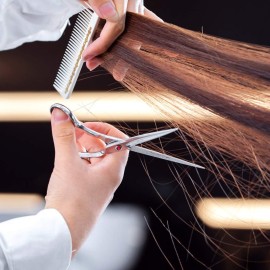 Lplpgg Professional Hair Cutting Scissors Set with Hairdressing Shears and Thinning Scissors for Barber Salon (Blue)