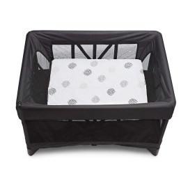 4moms breeze Bassinet Sheets, For Baby Bassinets and Furniture, Machine Washable and 100% Cotton, White & Grey, 2 Pack,2 Count (Pack of 1)