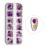 SILPECWEE 4 Boxes 3D Nail Art Rhinestone And Crystal Kit Metal Nail Studs Colorful Gem Manicure Jewelry Decoration With 1Pc Tweezers And Picker Pencil