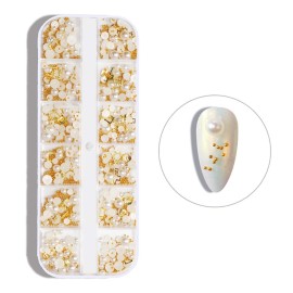 SILPECWEE 4 Boxes 3D Nail Art Decoration Set Flat-black Rhinestone Metal Nail Beads Pearls Nail Crystal Clear Manicure Jewelry With 1Pc Tweezers And Picker Pencil SILPECWEE 4 Boxes 3D Nail Art Decoration Set Flat-black Rhinestone Metal Nail Beads Pearls Nail Crystal Clear Manicure Jewelry With 1Pc Tweezers And Picker Pencil