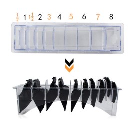 Clipper Comb Holder, Limit Comb Organizer, Limit Comb Storage Case Clipper Organizer Hair Clipper Cutting Guides Combs Accessories for Salon Barber Home(2) Clipper Comb Holder, Limit Comb Organizer, Limit Comb Storage Case Clipper Organizer Hair Clipper Cutting Guides Combs Accessories for Salon Barber Home(2)