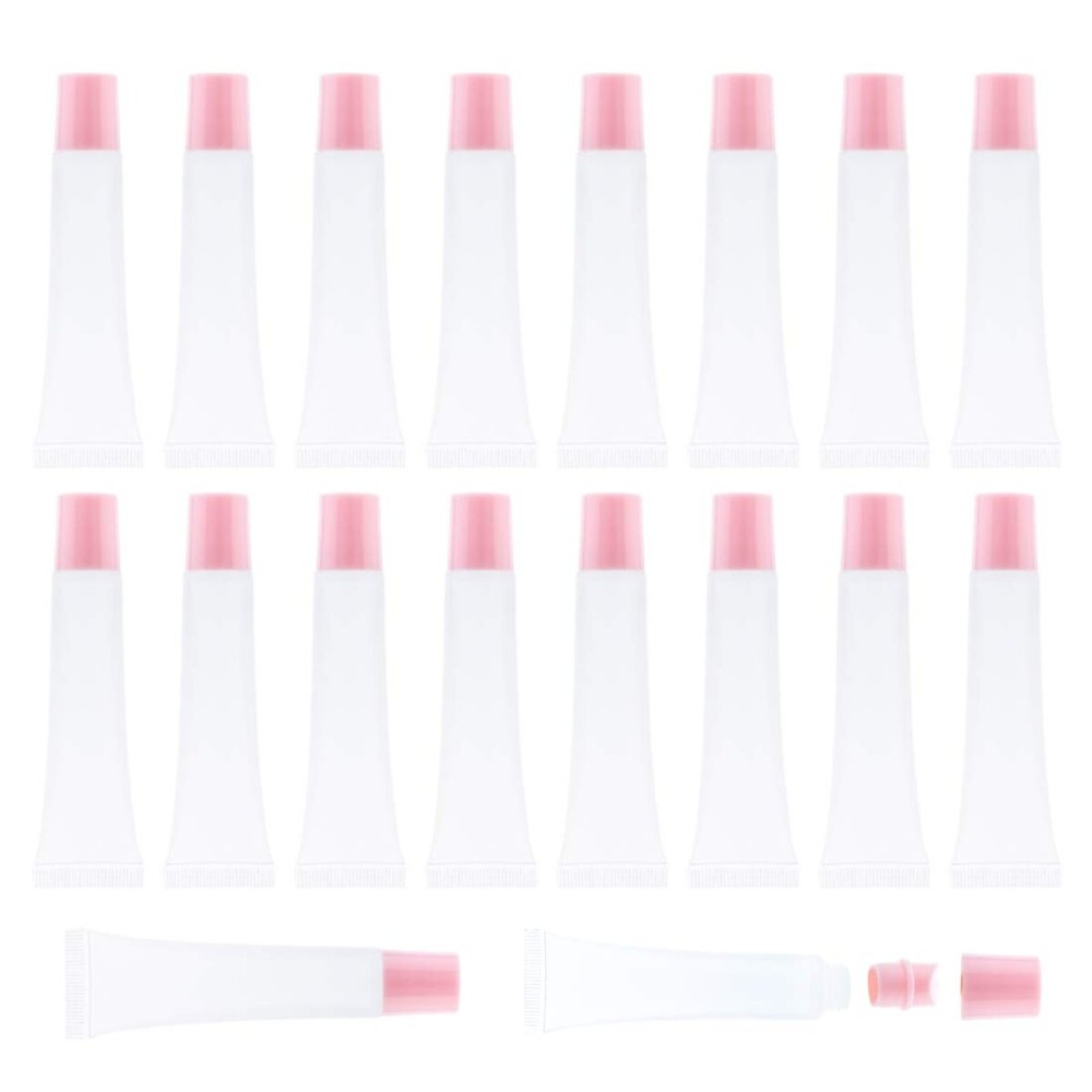 AJLTPA 50Pcs 15ml Lip Gloss Squeeze Tubes, Light Pink Lip Gloss Containers Empty, Refillable Soft Clear Tubes for DIY Lipgloss Balm Cosmetic (Light Pink) AJLTPA 50Pcs 15ml Lip Gloss Squeeze Tubes, Light Pink Lip Gloss Containers Empty, Refillable Soft Clear Tubes for DIY Lipgloss Balm Cosmetic (Light Pink)