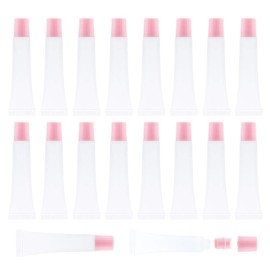 AJLTPA 50Pcs 15ml Lip Gloss Squeeze Tubes, Light Pink Lip Gloss Containers Empty, Refillable Soft Clear Tubes for DIY Lipgloss Balm Cosmetic (Light Pink) AJLTPA 50Pcs 15ml Lip Gloss Squeeze Tubes, Light Pink Lip Gloss Containers Empty, Refillable Soft Clear Tubes for DIY Lipgloss Balm Cosmetic (Light Pink)