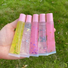 AJLTPA 50Pcs 15ml Lip Gloss Squeeze Tubes, Light Pink Lip Gloss Containers Empty, Refillable Soft Clear Tubes for DIY Lipgloss Balm Cosmetic (Light Pink) AJLTPA 50Pcs 15ml Lip Gloss Squeeze Tubes, Light Pink Lip Gloss Containers Empty, Refillable Soft Clear Tubes for DIY Lipgloss Balm Cosmetic (Light Pink)