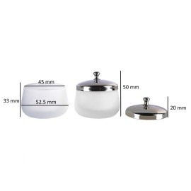 mollensiuer 1 Piece Matte Crystal Glass Nail with Lid Nail Glass Crystal Cup Nail Crystal Bowl Dapping Dish Glass Crystal Dappen Dish Liquid Container Holder Tool for Acrylic Liquid Powder