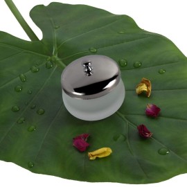 mollensiuer 1 Piece Matte Crystal Glass Nail with Lid Nail Glass Crystal Cup Nail Crystal Bowl Dapping Dish Glass Crystal Dappen Dish Liquid Container Holder Tool for Acrylic Liquid Powder