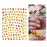 3D Thanksgiving Nail Art Stickers 6 Sheets Autumn Fall Nail Art Accessories Decals Self-Adhesive Maple Leaf Pumpkin Turkey Designs Sticker for Women Nail Arts DIY Nail Decorations Halloween Party
