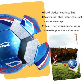 Senston Soccer Ball with Pump Size 5 - Durable Waterproof Football for Indoor/Outdoor Training, Includes Hand Pump & Needle Senston Soccer Ball with Pump Size 5 - Durable Waterproof Football for Indoor/Outdoor Training, Includes Hand Pump & Needle