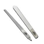 BeautyTrack 6-Inch Diamond Deb Nail File, for Manicure, Pedicure, Grooming Foot Skin, Podiatric Foot Care Instruments, Stainless Steel (Pack of 2, 2025 Stock), Pouch