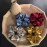 OCheng 9Pcs Silk Satin Hair Scrunchies Metallic Gold Silver Grey Scrunchie Hair Bobbles Ponytail Holder Brown Black Scrunchy Ropes Strong Elastic Hair for Women Girls