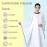 Iusmnur Barber Cape, Professional Hair Salon Cape with Adjustable Metal Clip, Shampoo Hair Cutting Cape for Barbers and Stylists - 55 x 63 inches (White)