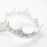 FORSEVEN King Crown for Men Crown Royal Costume Accessory Prom Tiara Baroque Vintage Crystal Pearl Bridal Wedding Tiaras Birthday Party Round Crowns (Silver)