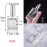 YU FENG 12pcs Glass Perfume Atomizer Spray Bottles Empty Refillable with Funnels Pipettes Dispensers for Essential Oil