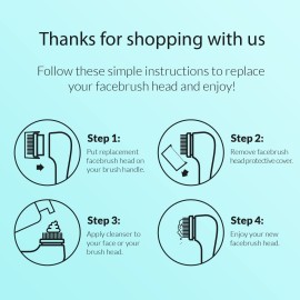 Brushmo Facial Brush Head Replacements Compatible with Clarisonic Mia 1, Mia 2, Mia Fit, Alpha Fit, Smart Profile Uplift and Alpha Fit, Deep Pore Facial 4 Pack (Deep Pore) Brushmo Facial Brush Head Replacements Compatible with Clarisonic Mia 1, Mia 2, Mia Fit, Alpha Fit, Smart Profile Uplift and Alpha Fit, Deep Pore Facial 4 Pack (Deep Pore)