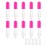 AJLTPA 10 Pieces Round Lip Gloss Tubes with Wand, 4.5ml Mini Lip Gloss Containers Empty, Lipgloss Wand Tubes with Rubber Stoppers for Women Cosmetics DIY (Hot Pink)