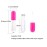 AJLTPA 10 Pieces Round Lip Gloss Tubes with Wand, 4.5ml Mini Lip Gloss Containers Empty, Lipgloss Wand Tubes with Rubber Stoppers for Women Cosmetics DIY (Hot Pink)