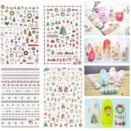 1000 Patterns Christmas nail art sticker decals, Kalolary Self-Adhesive Nail Stickers Santa Claus Snowflake Snowman Christmas Bell Tree Stick Elk for Christams Nail Decoration Gift(12 Sheets) 1000 Patterns Christmas nail art sticker decals, Kalolary Self-Adhesive Nail Stickers Santa Claus Snowflake Snowman Christmas Bell Tree Stick Elk for Christams Nail Decoration Gift(12 Sheets)