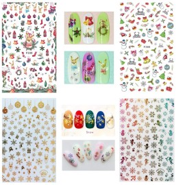 1000 Patterns Christmas nail art sticker decals, Kalolary Self-Adhesive Nail Stickers Santa Claus Snowflake Snowman Christmas Bell Tree Stick Elk for Christams Nail Decoration Gift(12 Sheets) 1000 Patterns Christmas nail art sticker decals, Kalolary Self-Adhesive Nail Stickers Santa Claus Snowflake Snowman Christmas Bell Tree Stick Elk for Christams Nail Decoration Gift(12 Sheets)