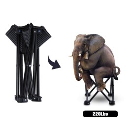 Folding Camp Stool, Portable Camping Stool Mini Camping Foot Stool Outdoor Adult Hiking Fishing Beach Portable Chair Collapsible Chair