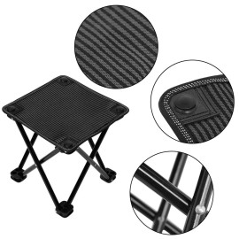 Folding Camp Stool, Portable Camping Stool Mini Camping Foot Stool Outdoor Adult Hiking Fishing Beach Portable Chair Collapsible Chair