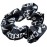 Infinity Collection - Cheer Scrunchie - Black Cheer Girl Hair Accessory, Elastic for Cheerleaders & Teams - Giftable, No Crease, Premium Quality