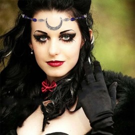 Obmyec Boho Head Chain Moon Headpieces Rhinestone Hair Chains Wedding Hair Accessories for Women and Girls (Blue) Obmyec Boho Head Chain Moon Headpieces Rhinestone Hair Chains Wedding Hair Accessories for Women and Girls (Blue)