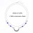 Obmyec Boho Head Chain Moon Headpieces Rhinestone Hair Chains Wedding Hair Accessories for Women and Girls (Blue)