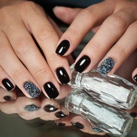 Blulu 18000 Pcs Tiny Nail Rhinestones 0.8/1.2mm Nail Charms Gems Micro AB Caviar Bead Glass Iridescent Crystal Pixie Diamonds Gravel for Art Manicure Iridescent Shine DIY Craft Accessories(Multicolor)