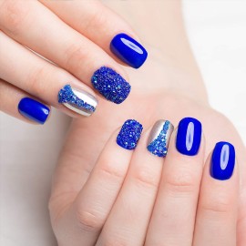 Blulu 18000 Pcs Tiny Nail Rhinestones 0.8/1.2mm Nail Charms Gems Micro AB Caviar Bead Glass Iridescent Crystal Pixie Diamonds Gravel for Art Manicure Iridescent Shine DIY Craft Accessories(Multicolor)