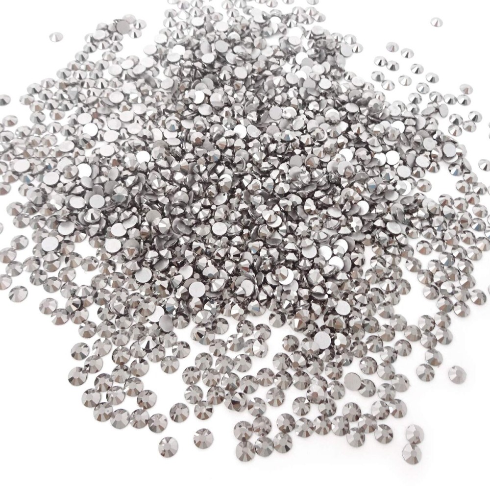 Honbay 1440PCS 5mm ss20 Sparkly Round Flatback Rhinestones Crystals, Non-Self-Adhesive (Mineral Gray) Honbay 1440PCS 5mm ss20 Sparkly Round Flatback Rhinestones Crystals, Non-Self-Adhesive (Mineral Gray)